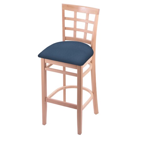 Holland Bar Stool Co. 30" Bar Stool, Natural Finish, Rein Bay Seat 313030Nat024